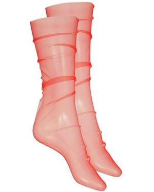 Maison Close Tulle Socks - Pink