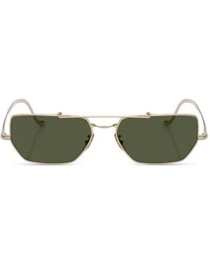 Oliver Peoples Geometric-Frame Sunglasses - Green