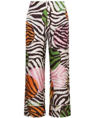 Maliparmi Printed Trousers - White