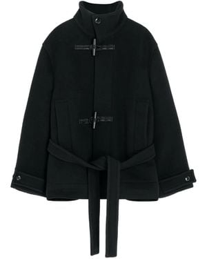 Lemaire Montgomery Con Cintura E Olivette - Nero