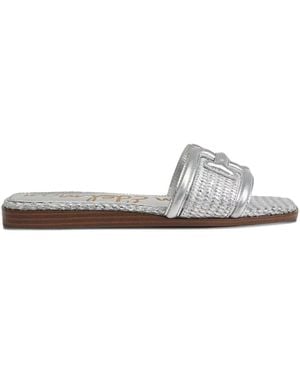 Sam Edelman Sandalias Irina metalizadas - Blanco