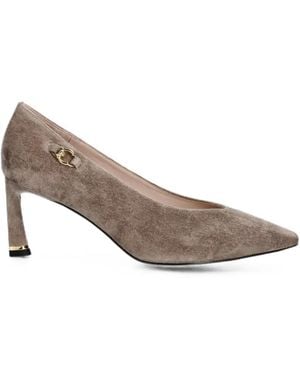 Coccinelle Pointed-Toe Logo-Plaque Pumps - Multicolore