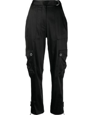 Jonathan Simkhai High-Rise Cargo-Pocket Trousers - Black