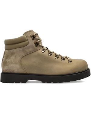 Birkenstock Lace-Up Padded Collar Boots - Brown