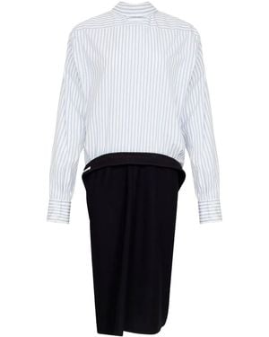 Maison Margiela Panelled Midi Dress - White