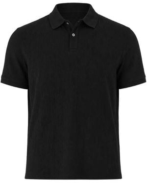 Guess Short-Sleeve Logo-Patch Polo Shirt - Black