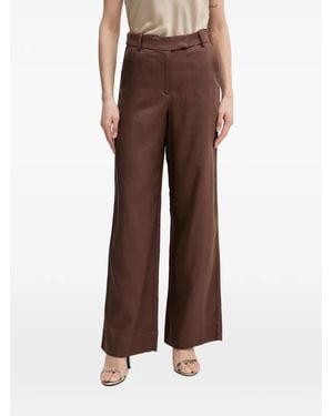INTROPIA Pantalon Palazzo Pepa À Motif De Chevrons - Brown