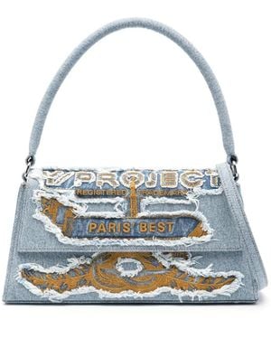 Y. Project Paris' Best Jeans-Schultertasche - Blau