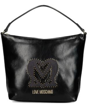 Love Moschino スタッズ ショルダーバッグ - ブラック