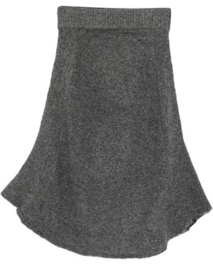 Entire studios Ribbed A-Line Skirt - Gray