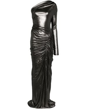 Atlein Draped Gown - Black