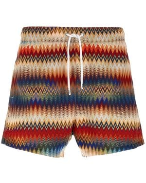 Missoni ジグザグ トランクス水着 - レッド