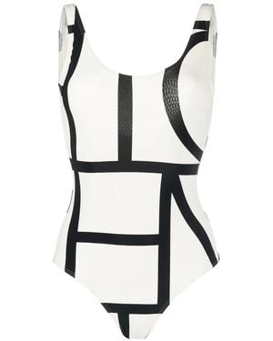 TOTEME Badpak Met Monogramprint - Wit