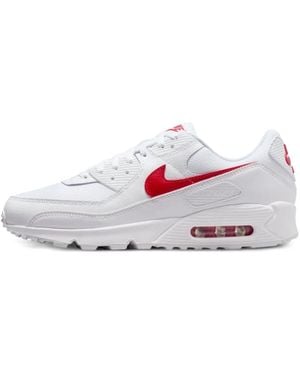 Nike Air Max 90 Lace-Up Trainers - White