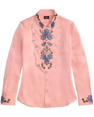 RRL Embellished Shirt - Pink
