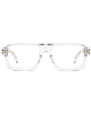 David Beckham Square-Frame Glasses - White