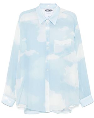 Moschino Cloud-Print Shirt - Blue