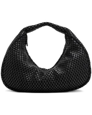 St. Agni Bon Bon Shopper Met Roosterweving - Zwart