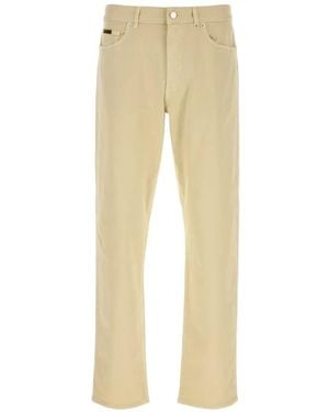 Moncler Jean Droit À Patch Logo - Natural