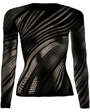 Wolford Perforated T-Shirt - Black