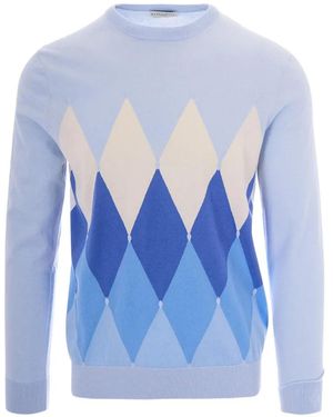 Ballantyne Argyle-pattern sweater - Blau