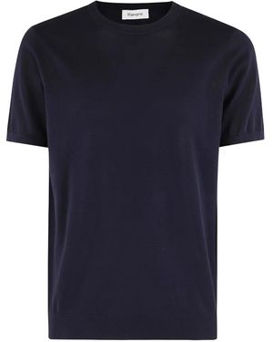 Kangra Fine-Knit T-Shirt - Blue