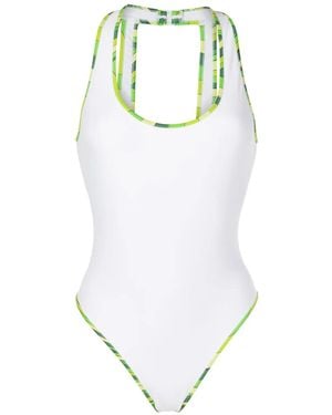 Emilio Pucci Costume Intero Con Stampa Marmo - Metallizzato