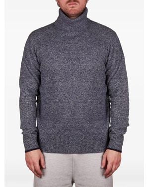 Altea Marl-Knit Roll-Neck Sweater - Blue