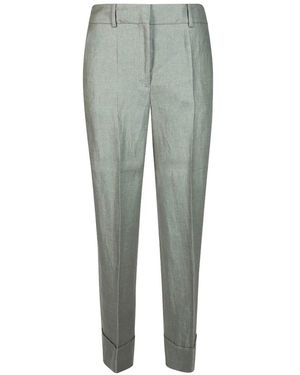 Incotex Arlys Cuffed Tailored Pants - Green