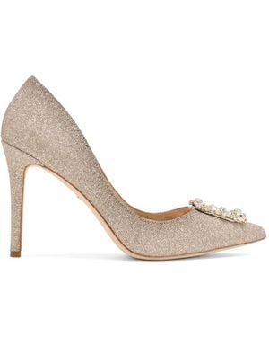 Badgley Mischka Pumps Mit Kristallen - Weiß