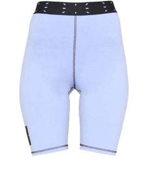 McQ Short De Cyclisme À Design Bicolore - Bleu