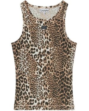 Ganni Organic Cotton Tank Top - Multicolour
