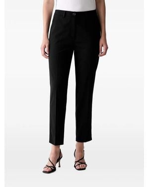 Marc O' Polo Malin Pressed-Crease Tailored Pants - Black