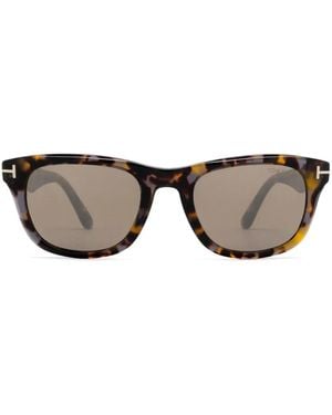Tom Ford Kendel Square-Frame Sunglasses - Brown