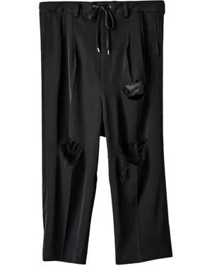 TAKAHIROMIYASHITA TheSoloist. Two-Tuck Trousers - Black