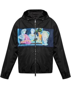 Versace Hooded Jacket - Black