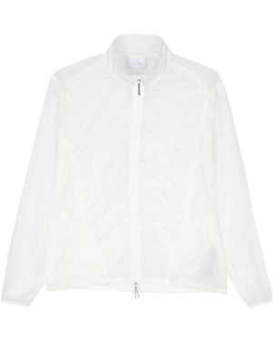 Roa Semi-Transparente Jacke Mit Logo-Print - Weiß
