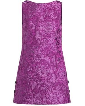 Dolce & Gabbana Brocade Dress - Purple