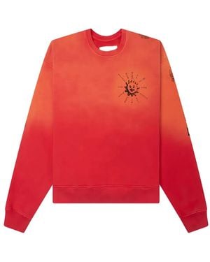 D-R-G-N Sudadera Balance con efecto lavado - Rojo