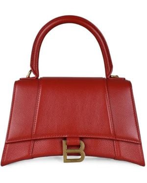 Balenciaga Small Hourglass Shoulder Bag - Red