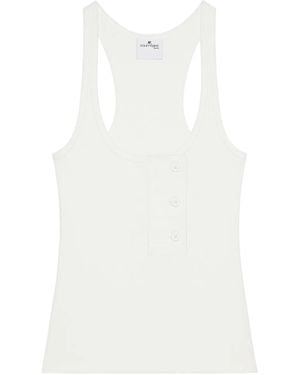 Courreges Oblique 90's Tank Top - White