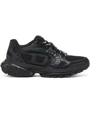 DIESEL S-Pro-V-Dense-Monochrome Mesh Trainers With Oval D Logo - Black