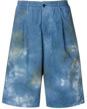 Paura Tie-Dye Bermuda Shorts - Blue