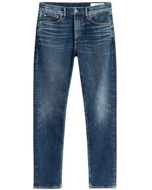Rag & Bone Whiskered Faded-Effect Jeans - Blue
