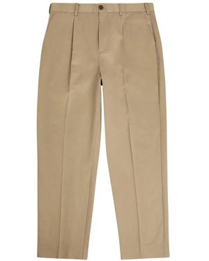 Wax London Aubyn Pleated Trousers - Natural