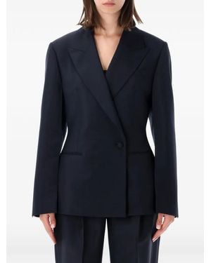Rohe Blazer Hourglass Con Revers A Lancia - Blu