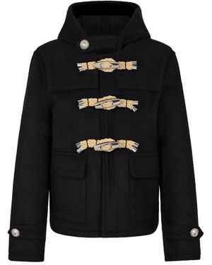Rabanne Toggle-Fastening Hooded Jacket - Black