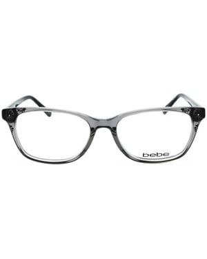 Bebe Eckige Brille Mit Blumenprint - Grau