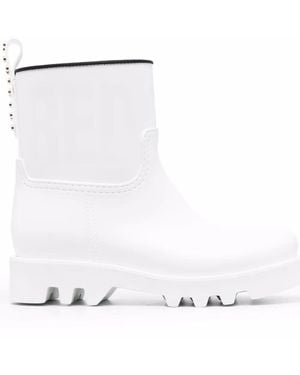 Red(V) Botas de agua con apliques - Blanco