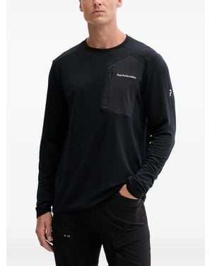 Peak Performance Freelight Zip-Pocket T-Shirt - Black